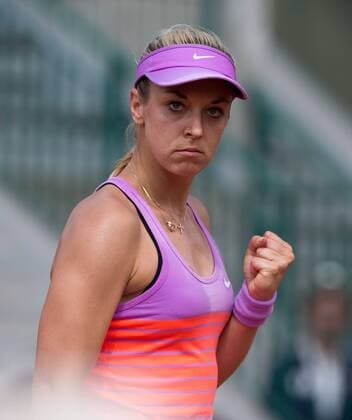 Sabine Lisicki (GER) macht die Faust und jubelt,Jubel,Emotion, Tennis - French Open 2015 - Grand Slam ITF ATP Tennis Herren WTA Tennis Damen - Roland Garros - Paris - - France - 27 May 2015. Juergen Hasenkopf