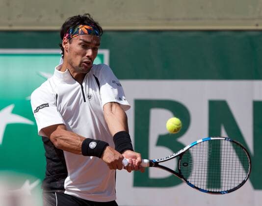 Fabio Fognini (ITA) Tennis - French Open 2015 - Grand Slam ITF ATP Tennis Herren WTA Tennis Damen - Roland Garros - Paris - - France - 27 May 2015. Juergen Hasenkopf
