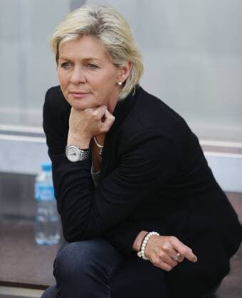 Baden , Fußball Länderspiel Frauen Schweiz vs. Deutschland , Trainerin Silvia Neid ( GER )
