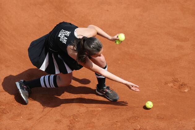 ballkid(s) during second round of 2015 French Open in Paris, 27 05 2015; -