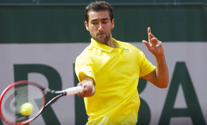 TENNIS - ATP Tennis Herren French Open 2015 PARIS,FRANCE,28.MAY.15 - TENNIS - ATP World Tour, Grand Slam, Roland Garros, French Open. Image shows Marin Cilic (CRO). GEPAxpictures xMatthiasxHauer