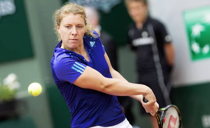 TENNIS - WTA Tennis Damen French Open 2015 PARIS,FRANCE,28.MAY.15 - TENNIS - WTA Tour, Grand Slam, Roland Garros, French Open. Image shows Anna-Lena Friedsam (GER). GEPAxpictures xMatthiasxHauer