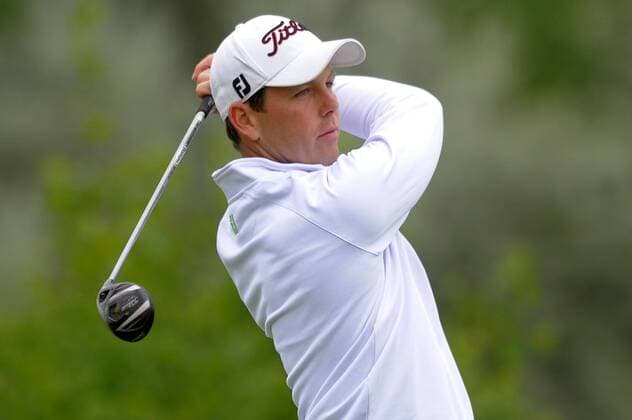 Golf player Stanislav Matus from Czech Republic is seen during D+D Real Czech Challenge Open golf tournament of European Challenge Tour in Golf Resort Kuneticka Hora, Dritec, Czech Republic, on Thursday, May 28, 2015. (CTKxPhoto JosefxVostarek) CTKPhotoP201505280518901  JVO 019