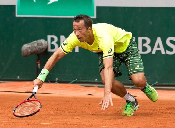 Philipp Kohlschreiber (GER) Tennis - French Open 2015 - Grand Slam ITF ATP Tennis Herren WTA Tennis Damen - Roland Garros - Paris - - France - 28 May 2015. Juergen Hasenkopf