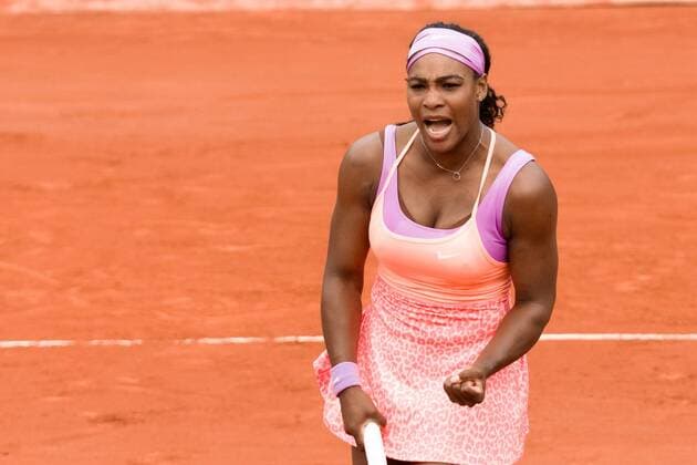 May 28, 2015: Serena WILLIAMS of United States of America in action in a 2nd round match against Anna-Lena Friedsam of Germany on day five of the 2015 French Open tennis tournament at Roland Garros in Paris, France. Sydney Low Cal Media. Tennis 2015: French Open MAY 28 - ZUMAc04_