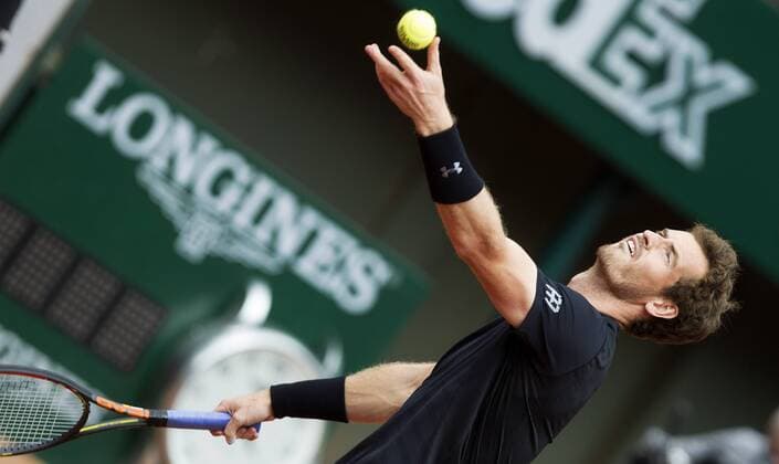 TENNIS - ATP Tennis Herren French Open 2015 PARIS,FRANCE,28.MAY.15 - TENNIS - ATP World Tour, Grand Slam, Roland Garros, French Open. Image shows Andy Murray (GBR). GEPAxpictures xMatthiasxHauer