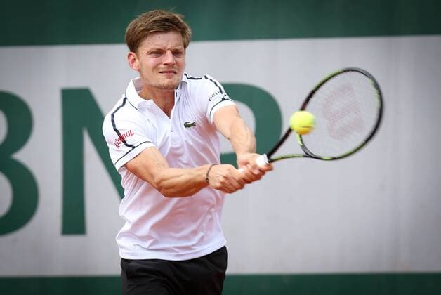 - PARIS, FRANCE: Belgian David Goffin pictured in action during a tennis match between Belgian David Goffin and Colombian Santiago Giraldo in round 2 of the men s singles at the Roland Garros tennis tournament, in Paris, France, Thursday 28 May 2015. The Roland Garros Grand Slam takes place from 24 May to 07 June 2015. Goffin won the game and is qualified for next stage. VIRGINIExLEFOUR  x04632379x