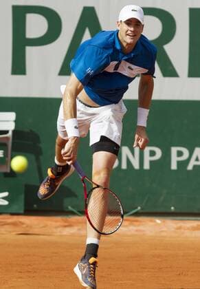 TENNIS - ATP Tennis Herren French Open 2015 PARIS,FRANCE,28.MAY.15 - TENNIS - ATP World Tour, Grand Slam, Roland Garros, French Open. Image shows John Isner (USA). GEPAxpictures xMatthiasxHauer