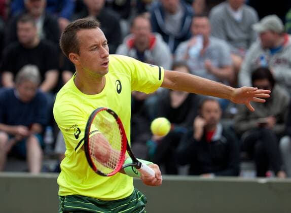 Philipp Kohlschreiber (GER) Tennis - French Open 2015 - Grand Slam ITF ATP Tennis Herren WTA Tennis Damen - Roland Garros - Paris - - France - 28 May 2015. Juergen Hasenkopf