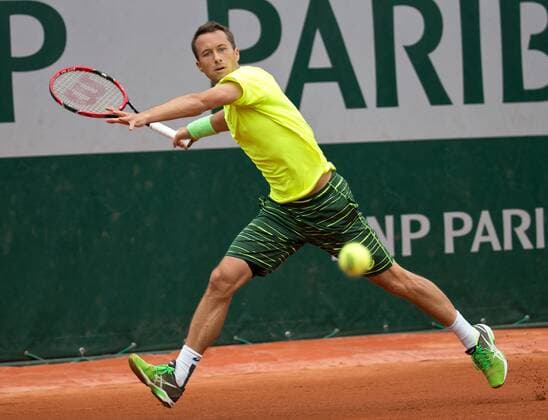 Philipp Kohlschreiber (GER) Tennis - French Open 2015 - Grand Slam ITF ATP Tennis Herren WTA Tennis Damen - Roland Garros - Paris - - France - 28 May 2015. Juergen Hasenkopf