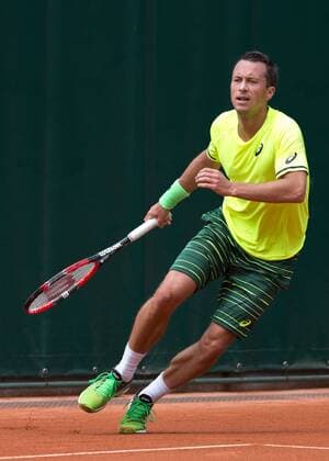 Philipp Kohlschreiber (GER) Tennis - French Open 2015 - Grand Slam ITF ATP Tennis Herren WTA Tennis Damen - Roland Garros - Paris - - France - 28 May 2015. Juergen Hasenkopf
