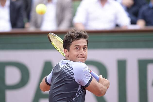 Nicolas Almagro (esp) - Tennis, French Open 2015, Roland Garros in Paris Frankreich - 05 28 2015 JBAutissier Panoramic 