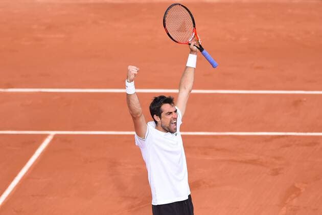 Jeremy Chardy (Fra) - Tennis, French Open 2015, Roland Garros in Paris Frankreich - 28 05 2015 TennisMagazine Panoramic 