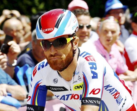 28.05.2015 Giro d Italia , 18 Etappe Melide - Verbania Bild zeigt : Luca Paolini (ITA) Team Katusha Aktion Einzelbild Foto 