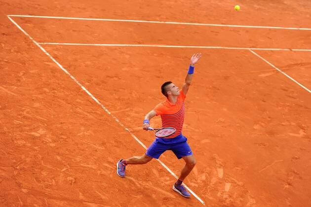 Borna Coric (CRO) - Tennis, French Open 2015, Roland Garros in Paris Frankreich- 28 05 2015 TennisMagazine Panoramic 