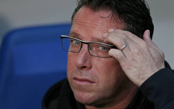28.05.2015, Fussball Saison 2014 2015, Relegation Hinspiel, Hamburger SV - Karlsruher SC in der IMTECH-Arena Hamburg, Trainer Markus Kauczinski (Karlsruhe) 