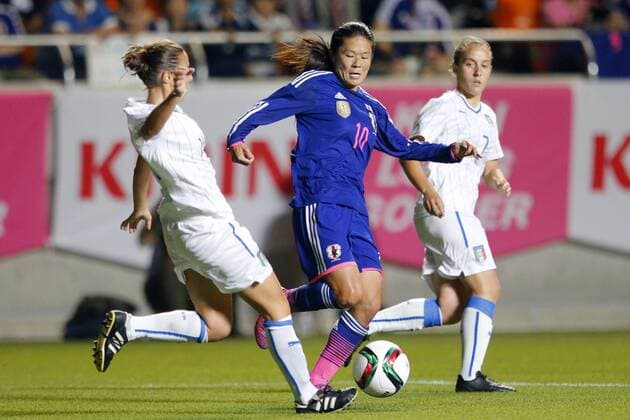 Homare Sawa (JPN), MAY 28, 2015 - Football Soccer : KIRIN Challenge Cup 2015 match between Japan 1-0 Italy at Minaminagano Sports Park, Nagano, Japan. NoxThirdxPartyxSales  (qdwa040644)