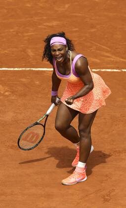 Foto : Serena Williams ( USA ) Tennis French Open in Paris Do. 28.05.2015