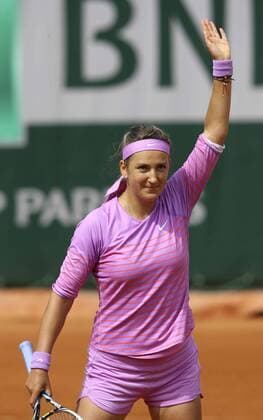 Foto : Victoria Azarenka ( BLR ) Tennis French Open in Paris Do. 28.05.2015