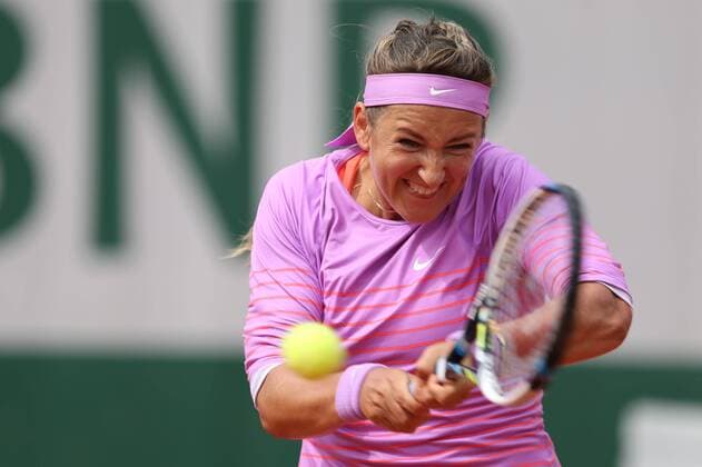 Victoria Azarenka, BLR, during second round of 2015 French Open in Paris, 28 05 2015; -