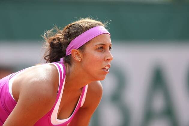 Madison Keys, USA, during second round of 2015 French Open in Paris, 28 05 2015; -
