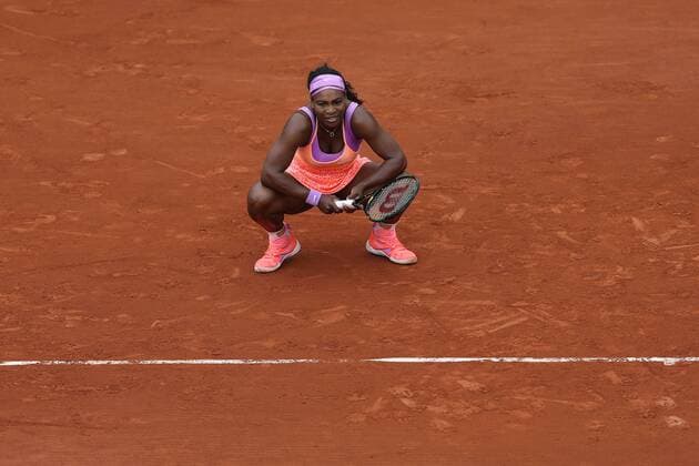 Serena Williams, USA, during second round of 2015 French Open in Paris, 28 05 2015; -