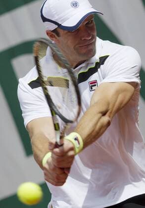 TENNIS - ATP Tennis Herren French Open 2015 PARIS,FRANCE,29.MAY.15 - TENNIS - ATP World Tour, Grand Slam, Roland Garros, French Open. Image shows Teymuraz Gabashvili (RUS). GEPAxpictures xMatthiasxHauer