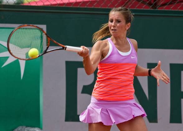 Annika Beck (GER) Tennis - French Open 2015 - Grand Slam ITF ATP Tennis Herren WTA Tennis Damen - Roland Garros - Paris - - France - 29 May 2015.