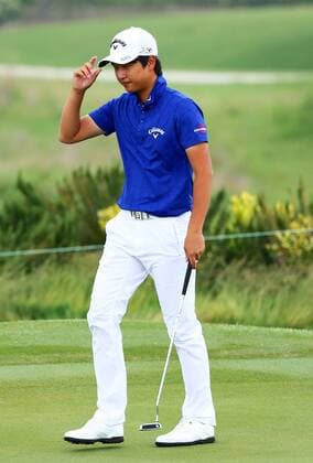 SHANGHAI, CHINA - MAY 29: (CHINA OUT) J.H. Wang of South Korea in action during the second round match in 2015 Pingan Bank China Tour - PGA Golf Herren Tour China Series - Lanhai Open at Lan Hai International Golf Club on May 29, 2015 in Shanghai, China.  CFP468201804 