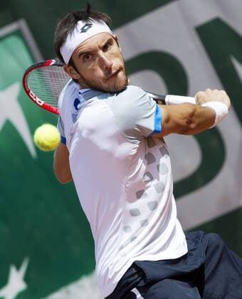 TENNIS - ATP Tennis Herren French Open 2015 PARIS,FRANCE,30.MAY.15 - TENNIS - ATP World Tour, Grand Slam, Roland Garros, French Open. Image shows Leonardo Mayer (ARG). GEPAxpictures xMatthiasxHauer