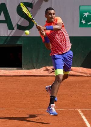 Nick Kyrgios (AUS) Tennis - French Open 2015 - Grand Slam ITF ATP Tennis Herren WTA Tennis Damen - Roland Garros - Paris - - France - 30 May 2015.