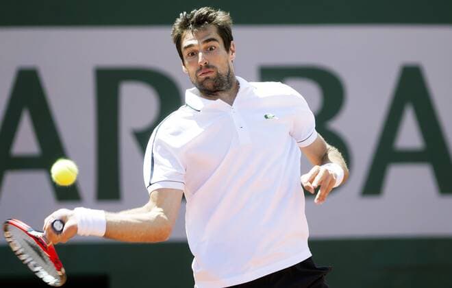 TENNIS - ATP Tennis Herren French Open 2015 PARIS,FRANCE,30.MAY.15 - TENNIS - ATP World Tour, Grand Slam, Roland Garros, French Open. Image shows Jeremy Chardy (FRA). GEPAxpictures xMatthiasxHauer