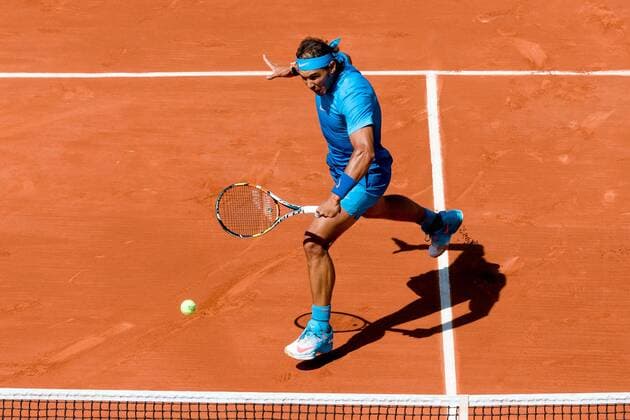May 30, 2015: Rafael NADAL of Spain in action in a 3rd round match against Andrey Kuznetsov of the Russian Federation on day seven of the 2015 French Open tennis tournament at Roland Garros in Paris, France. Sydney Low Cal Media. Tennis 2015: French Open MAY 30 - ZUMAc04_