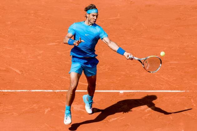 May 30, 2015: Rafael NADAL of Spain in action in a 3rd round match against Andrey Kuznetsov of the Russian Federation on day seven of the 2015 French Open tennis tournament at Roland Garros in Paris, France. Sydney Low Cal Media. Tennis 2015: French Open MAY 30 - ZUMAc04_
