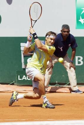 TENNIS - ATP Tennis Herren French Open 2015 PARIS,FRANCE,30.MAY.15 - TENNIS - ATP World Tour, Grand Slam, Roland Garros, French Open. Image shows David Ferrer (ESP). GEPAxpictures xMatthiasxHauer