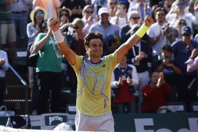 Tennis - French Open - Roland Garros, Paris, France - MAY 30: David Ferrer during their singles match at the French Open tennis tournament at the Roland Garros stadium in Paris, France, May 30 2015 