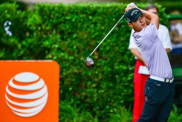 May 30, 2015: Danny Lee tees off on 1 during third round play of the AT&T Byron Nelson Championship at TPC Four Seasons in Irving, Texas. GOLF: MAY 30 PGA Golf Herren - AT&T Byron Nelson Championship - Third Round Icon1505300023 EDITORIAL USE ONLY