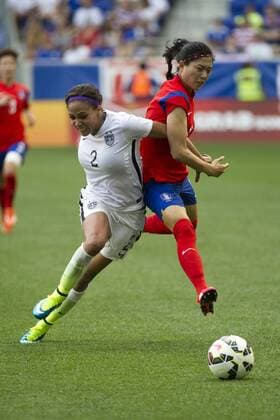 Aktuell Fußball, Damen, Länderspiel, USA - Südkorea May 30, 2015: US Women s national team Nationalteam forward Sydney Leroux (2) attacks the ball during the United States Womens vs. Korea Republic- International Friendly Länderspiel at Redbull Arena in Harrison, NJ. The US Women s National Team played The Korea Republic to a 0-0 draw. (Mandatory Credit: Kostas Lymperopoulos Cal Media SOCCER 2015: Korea Republic vs United States MAY 30 - ZUMAc04_