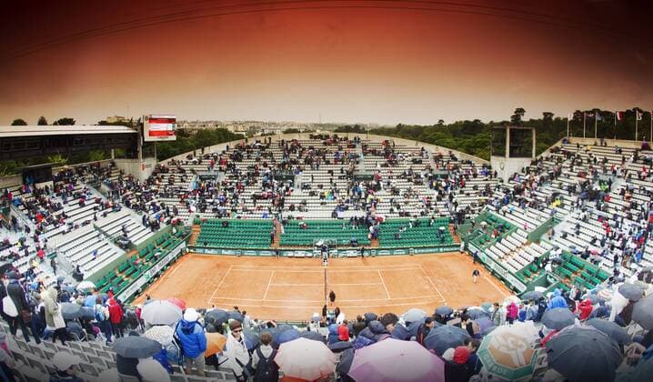 TENNIS - WTA Tennis Damen French Open 2015 PARIS,FRANCE,31.MAY.15 - TENNIS - WTA World Tour, Grand Slam, Roland Garros, French Open. Image shows Court Suzanne Lenglen. Keywords: stadion. GEPAxpictures xMatthiasxHauer