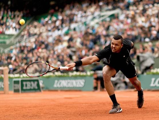 31.05.2015. Roland Garros, Paris, France. Action from 4th round match between Tomas Berdych and Jo-Wilfried Tsonga at 2015 French Open. xBenxPipex  ActionPlus11626525