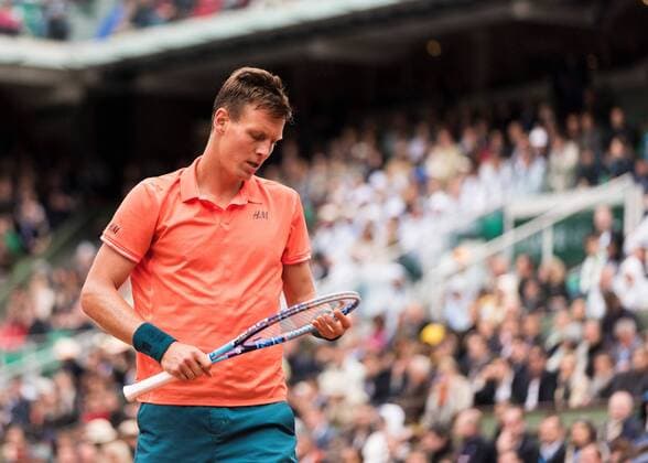 31.05.2015. Roland Garros, Paris, France. Action from 4th round match between Tomas Berdych and Jo-Wilfried Tsonga at 2015 French Open. xBenxPipex  ActionPlus11626520