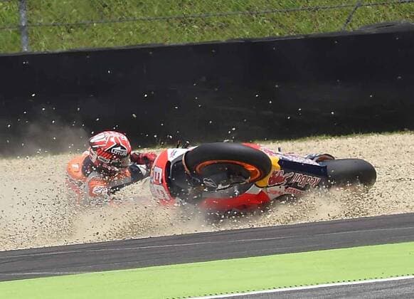 MotoGP World Championship WM Weltmeisterschaft GP of Italy, Mugello Marc Marquez - Sturz xHOCHxZWEIx xItalyxPhotoxPressx 