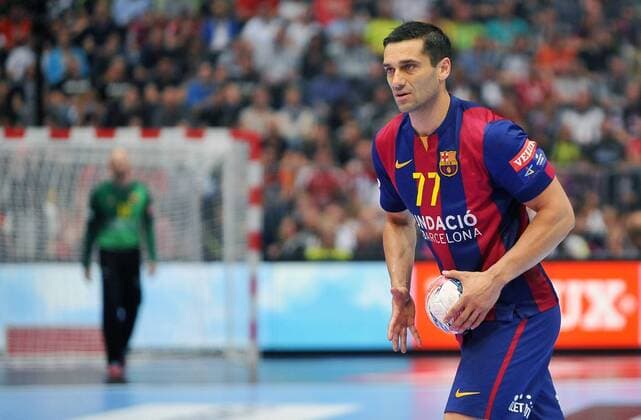 Köln, HANDBALL FINAL FOUR, EHF CHAMPIONS LEAGUE FINAL4 FC Barcelona Barca - MKB MVM VESZPREM KIRIL LAZAROV  20150531NB247