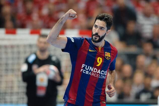 Köln, HANDBALL FINAL FOUR FC Barcelona Barca - MKB MVM VESZPREM RAUL ENTRERRIOS RODRIGUEZ, RADOSC  20150531_PF_PA106
