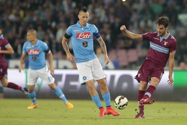 Aktuell Fußball, Italien, Serie A, SSC Neapel - Lazio Rom Marek Hamsik Napoli, Napoli 31-05-2015 Stadio San Paolo Football Calcio Serie A 2014 2015 SSC Napoli vs. Lazio Roma cesarexpurini