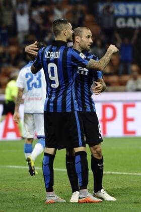 Db Milano 31 05 2015 - Serie A Inter Mailand vs. Empoli FC - Mauro Icardi-Rodrigo Palacio 
