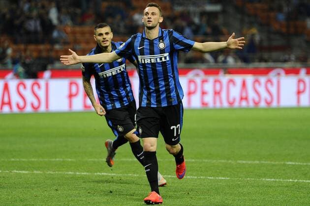 gol di Marcelo Brozovic Inter 3-2. Celebration goal Milano 31-05-2015 Stadio Giuseppe Meazza - Football Calcio Serie A Inter Mailand vs. Empoli FC. giuseppexceleste