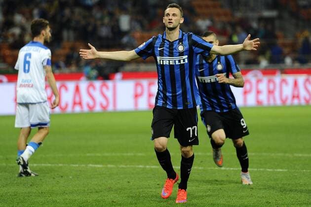 gol di Marcelo Brozovic Inter 3-2. Celebration goal Milano 31-05-2015 Stadio Giuseppe Meazza - Football Calcio Serie A Inter Mailand vs. Empoli FC. giuseppexceleste