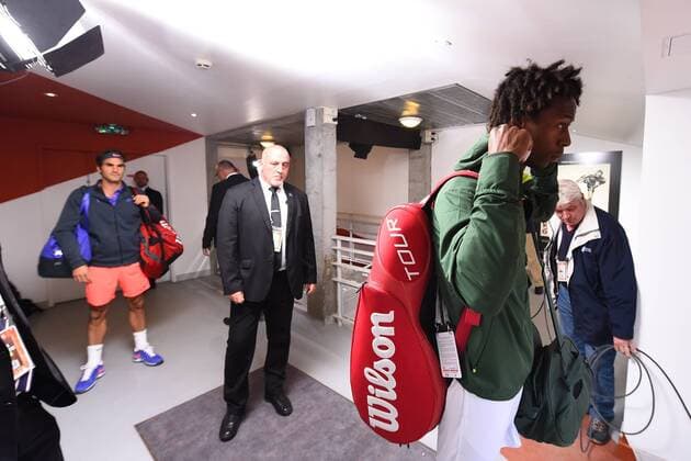 Gael monfils (Fra) vs Roger Federer (Sui) TENNIS : Roland Garros 2015 - French Open - 31 05 2015 TennisMagazine Panoramic 
