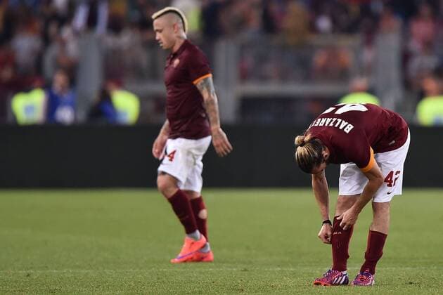 As Roma 31 05 2015 - Serie A AS Roma vs. US Palermo: Federico Balzaretti-Radja Nainggolan 